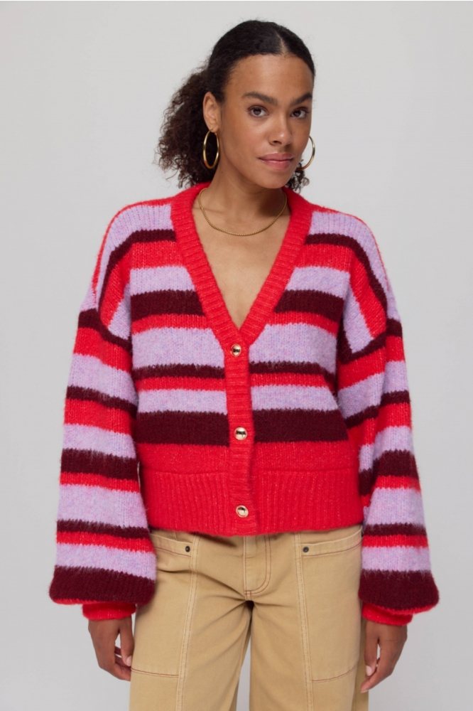NOOR CA AW25W800 1263 Stripe Multi Lila Love